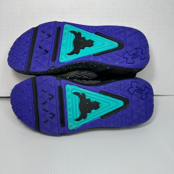 Under Armour Project Rock 6 UA Black Neptune Cross Training Shoe New Size 8 - Picture 9 of 10